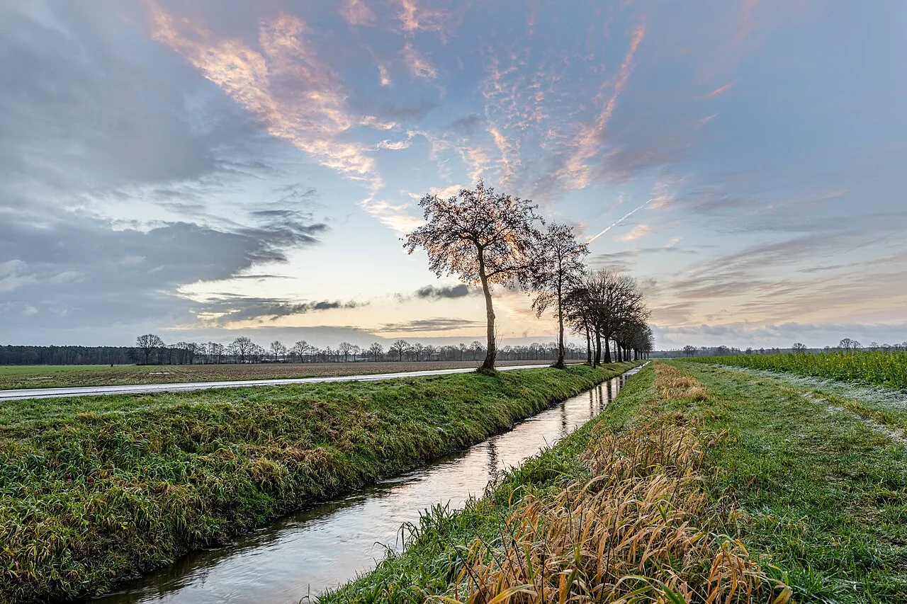 Vermessung auf einer deutschen Landwirtschaftsfläche